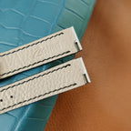 dark blue saffiano leather watch strap – photo 4
