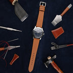 golden brown togo leather watch strap – photo 4