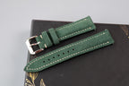 green suede leather watch strap – photo 4