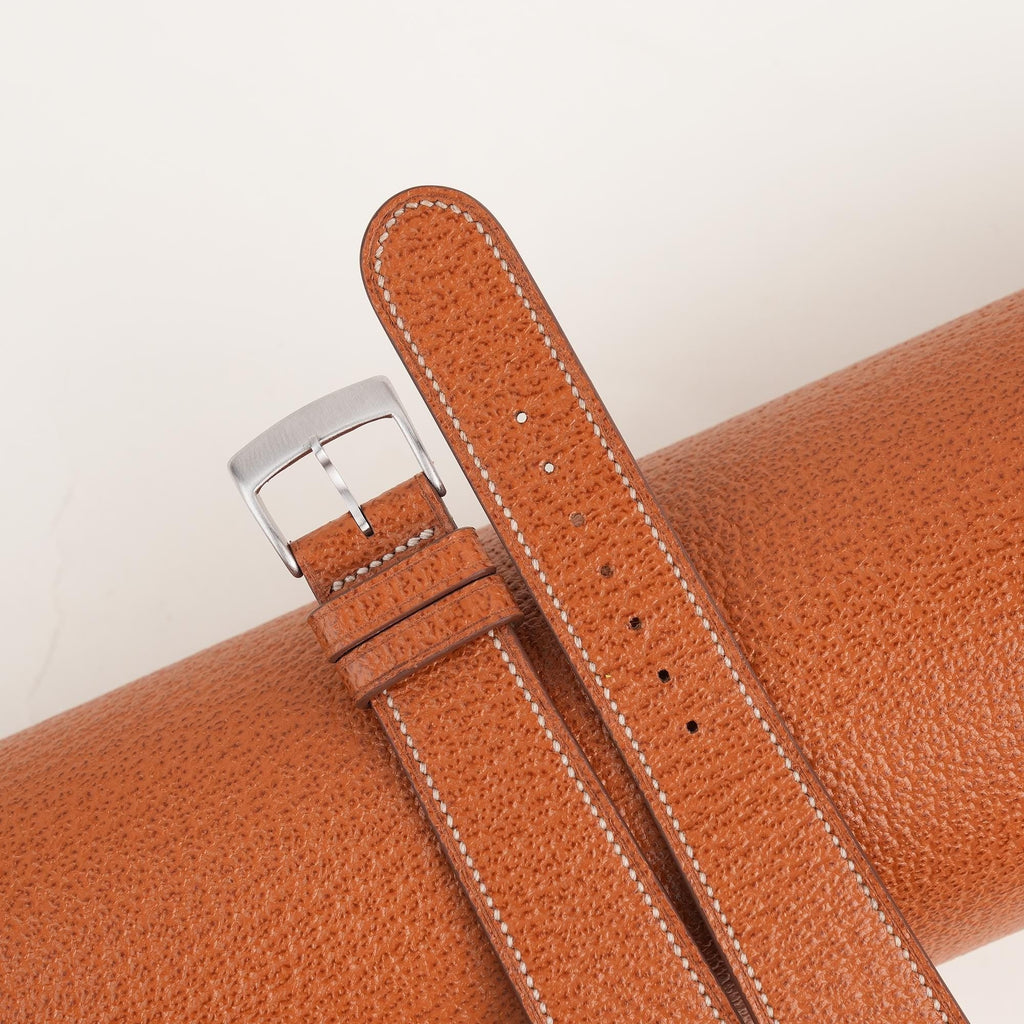 cognac peccary leather watch strap – photo 4
