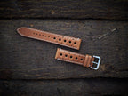 tan brown vachetta leather watch strap – photo 4