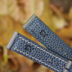 taupe & green epsom leather watch strap – photo 4