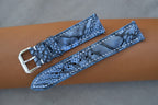 light blue ostrich leather watch strap – photo 4