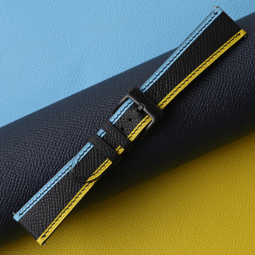 black turquoise epsom leather watch strap – photo 4