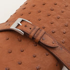 brown ostrich leather watch strap – photo 4