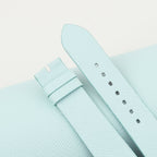 turquoise & red saffiano leather watch strap – photo 4