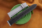 light gray nubuck leather watch strap – photo 4