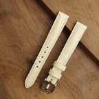 cream alligator leather watch strap – photo 4