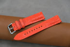 orange stingray leather watch strap – photo 4
