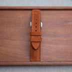 orange suede leather watch strap – photo 4