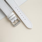 white sailcloth rubber leather watch strap – photo 4
