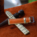 white alligator leather watch strap – photo 4