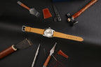 sesame & honey epsom leather watch strap – photo 4