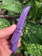 purple lizard leather watch strap – photo 3