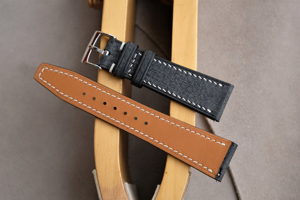 black babele leather watch strap – photo 4