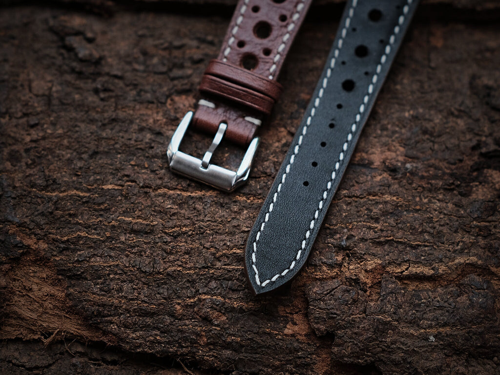 brown vachetta leather watch strap – photo 4