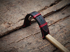 black & red vachetta leather watch strap – photo 4