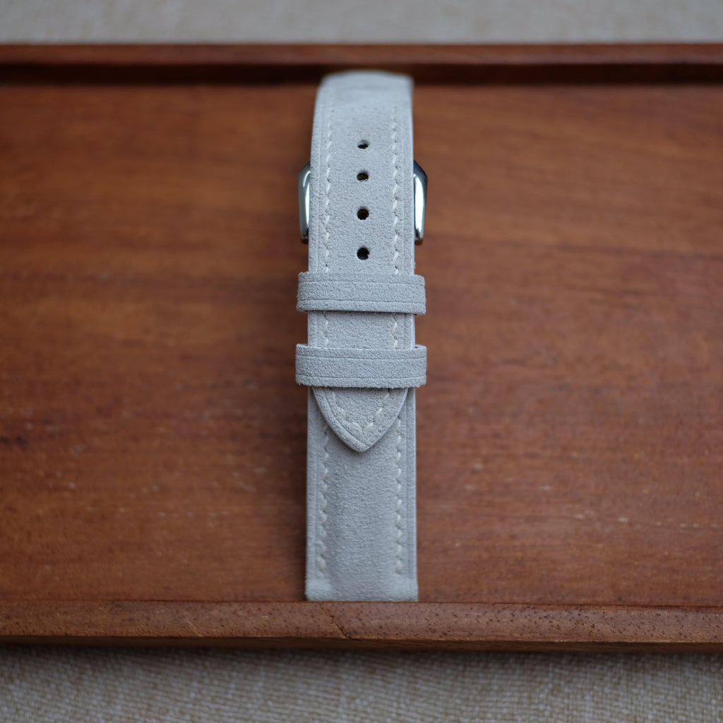 beige suede leather watch strap – photo 4