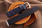 dark navy blue alligator leather watch strap – photo 4