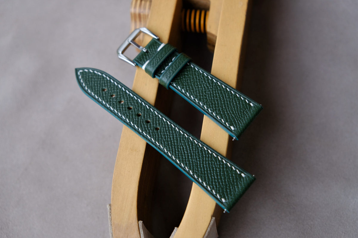 green epsom leather watch strap – photo 4