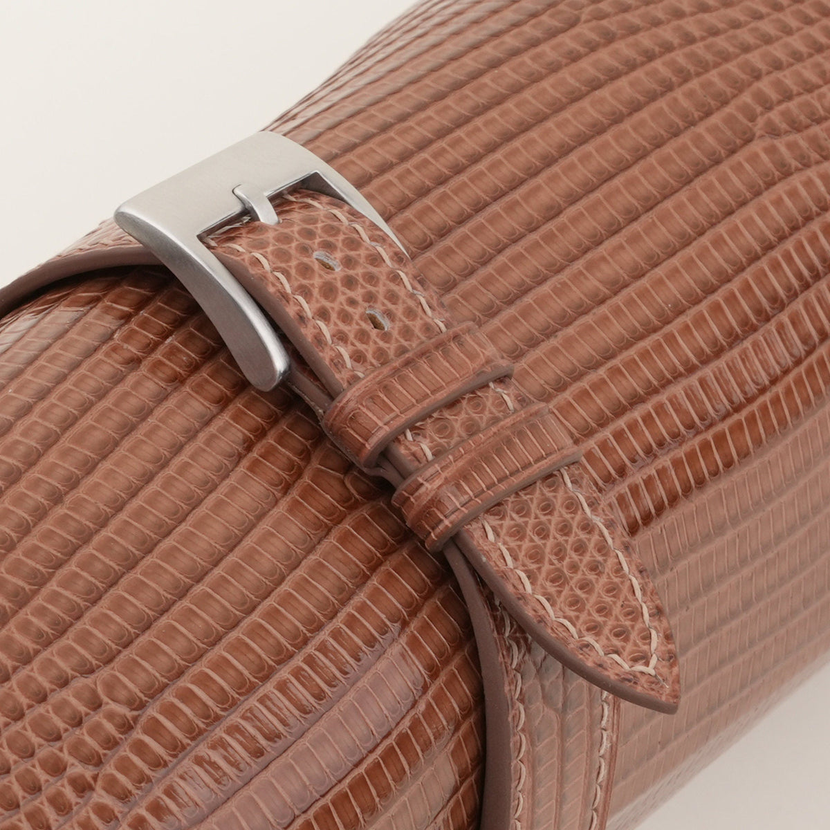 brown lizard leather watch strap – photo 5
