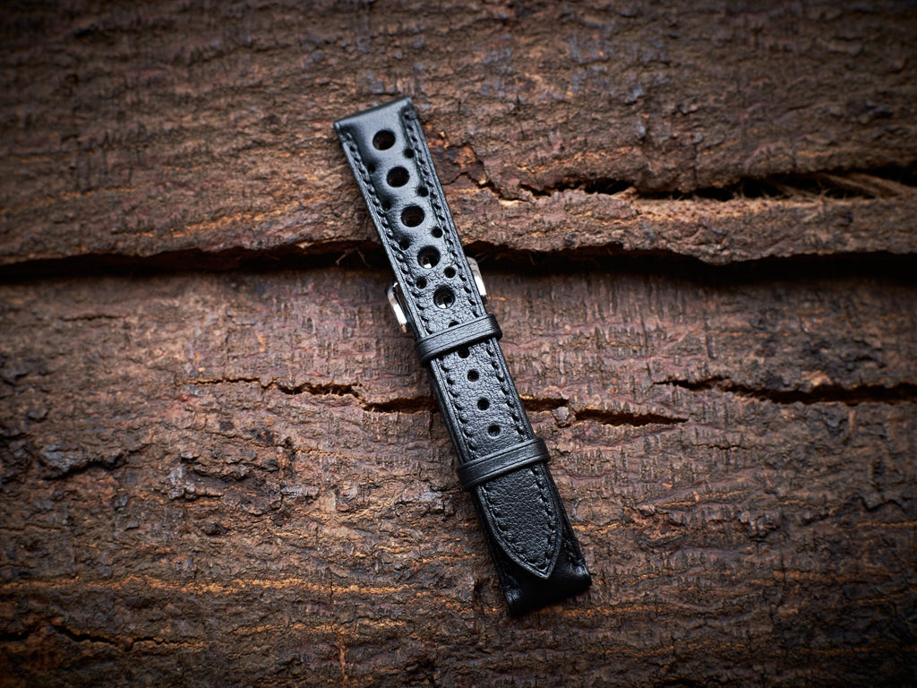black vachetta leather watch strap – photo 5