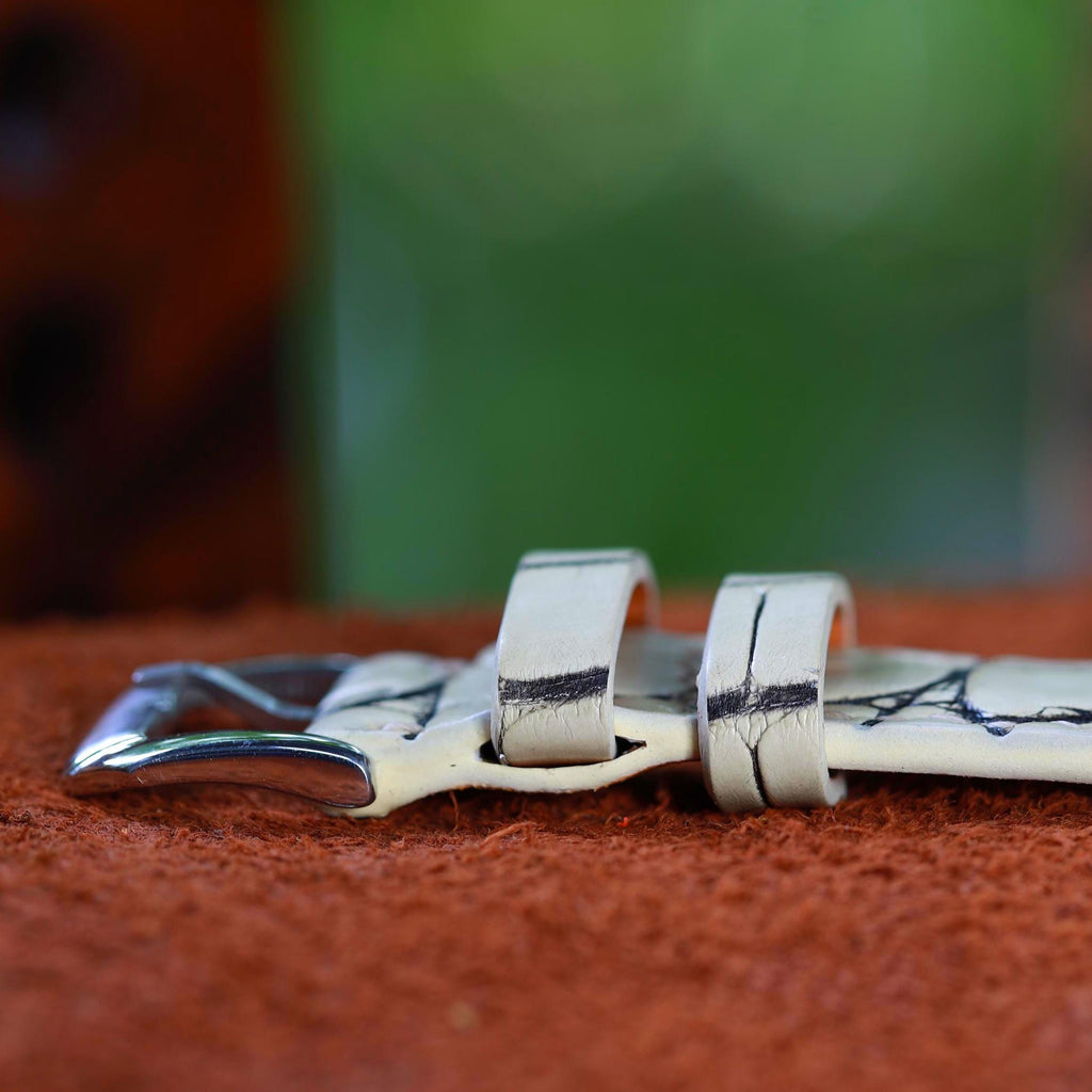white alligator leather watch strap – photo 5