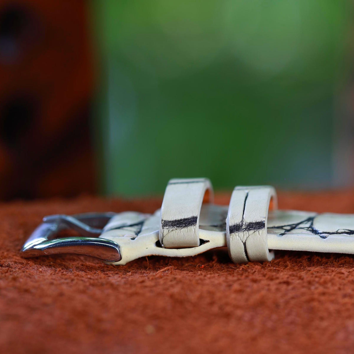 white alligator leather watch strap – photo 5