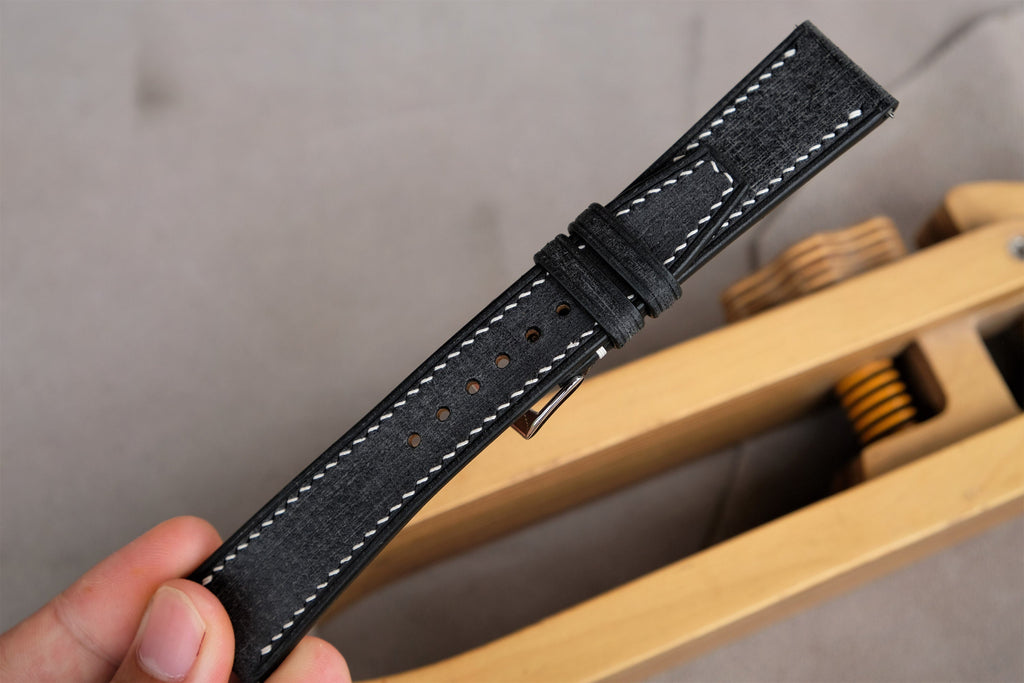 black babele leather watch strap – photo 5