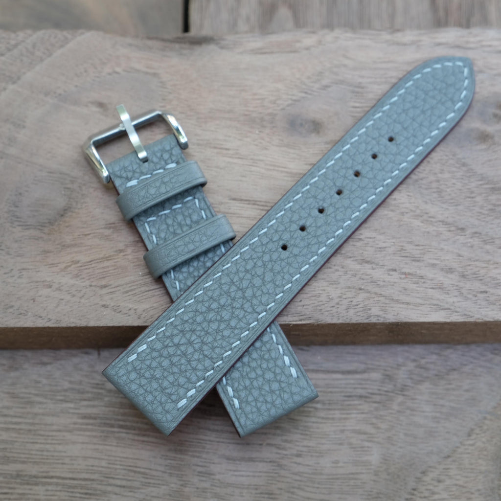 gray togo leather watch strap – photo 5