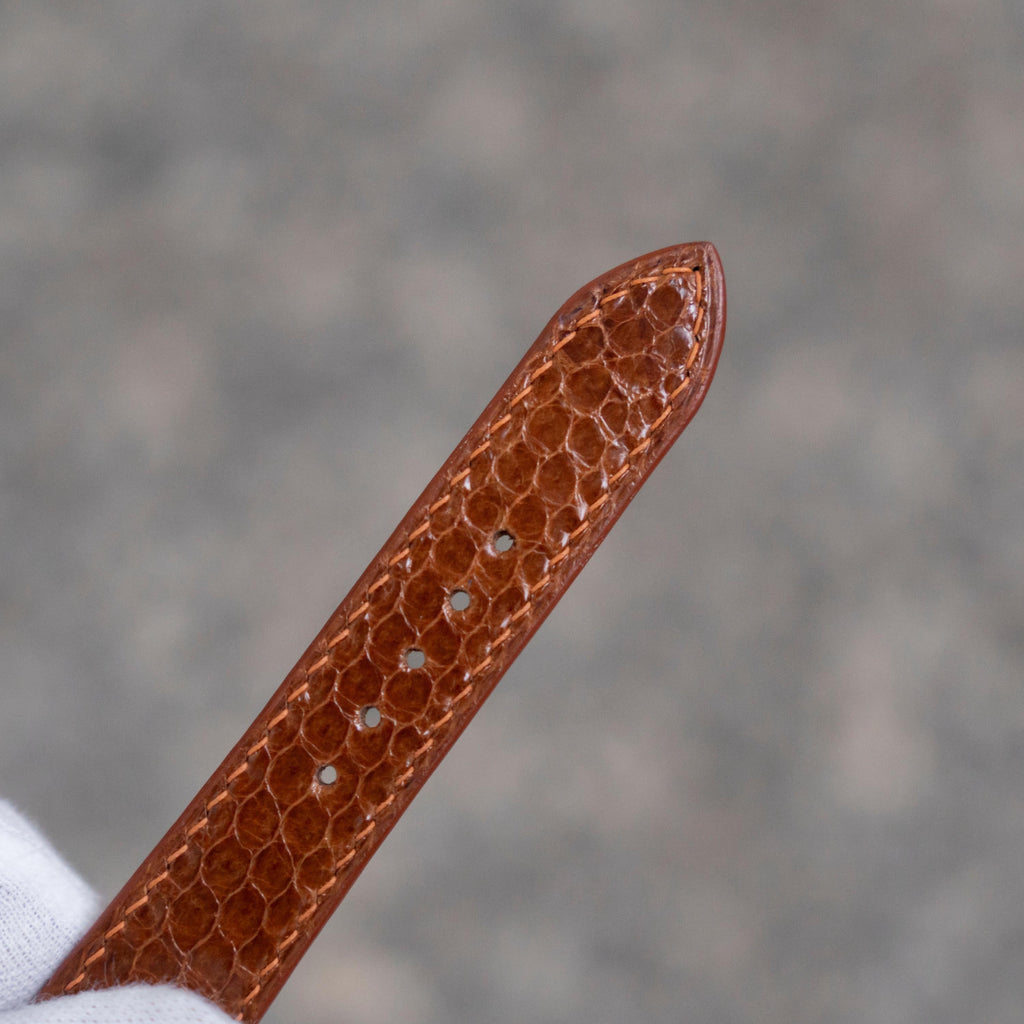 brown sea snake leather watch strap – photo 5