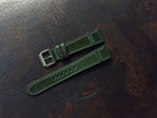 dark green shell cordovan leather watch strap – photo 5