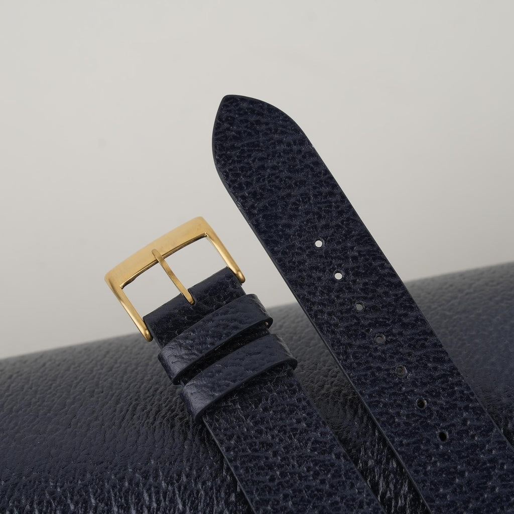 navy peccary leather watch strap – photo 5