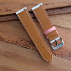 white pink epsom leather watch strap – photo 5