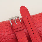 red alligator leather watch strap – photo 5