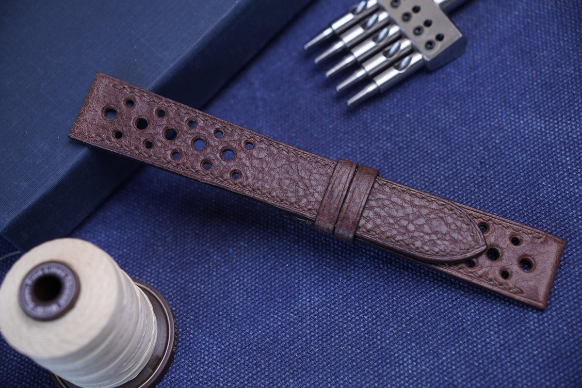 brown vachetta leather watch strap – photo 5