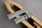 gray shell cordovan leather watch strap – photo 5