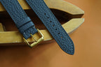 dark gray togo leather watch strap – photo 4