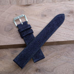 dark navy suede leather watch strap – photo 5