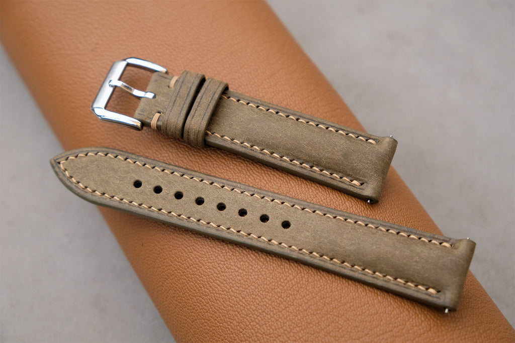 gray pueblo leather watch strap – photo 5