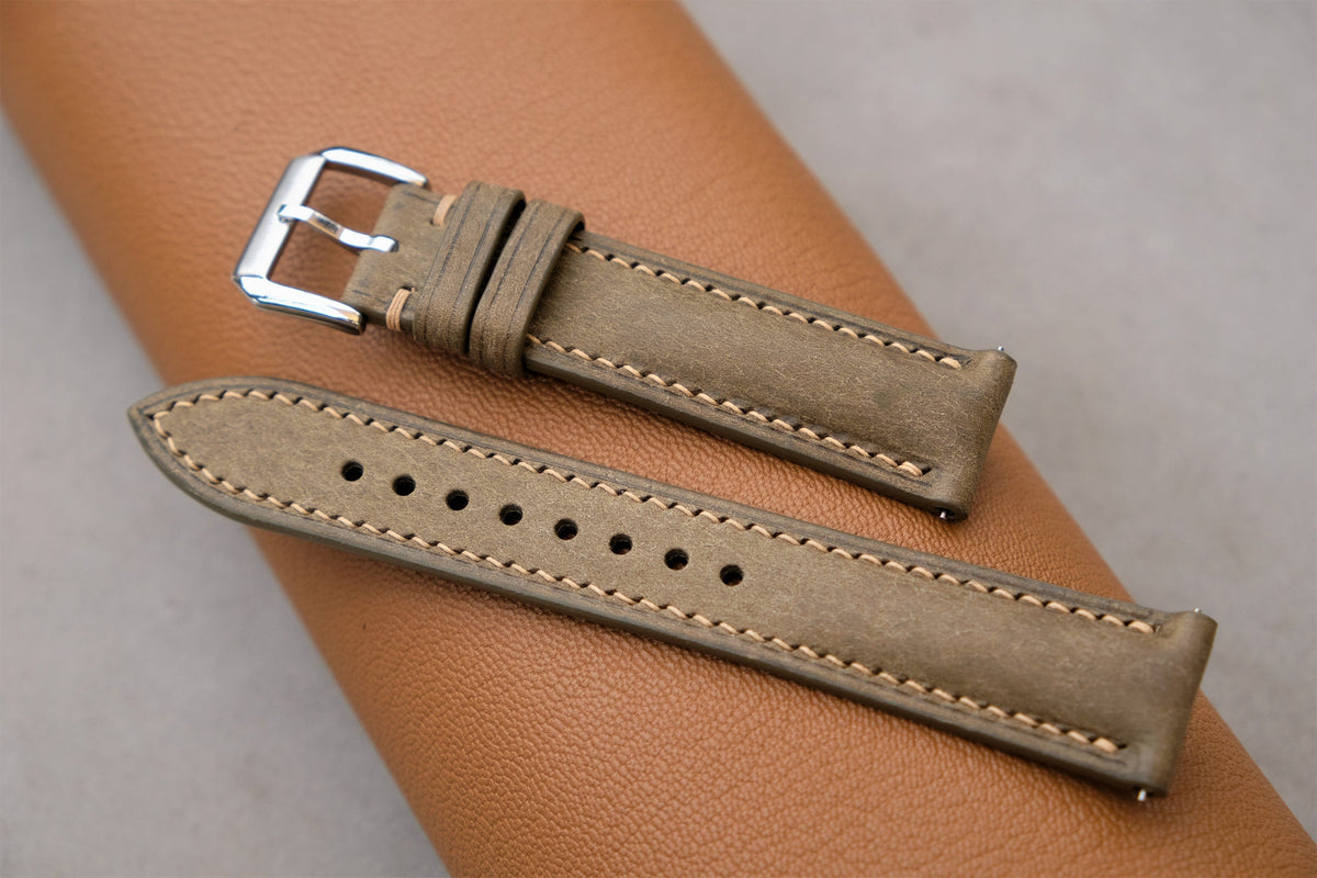 gray pueblo leather watch strap – photo 5