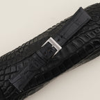 black & pearl white alligator leather watch strap – photo 5