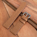 brown togo leather watch strap – photo 5