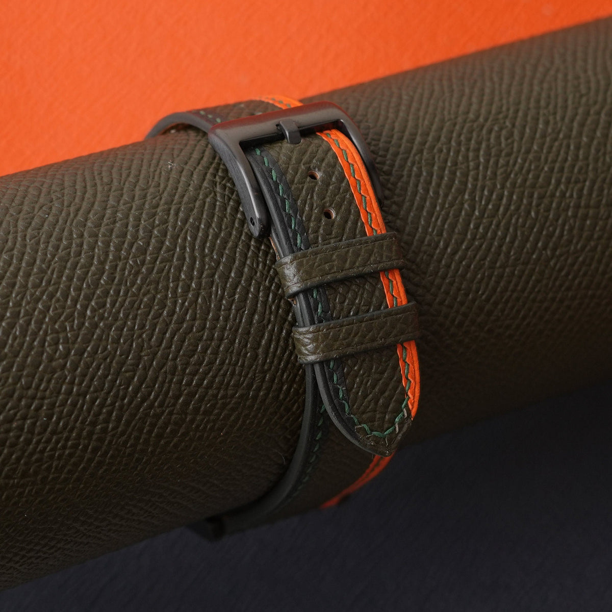 forest epsom leather watch strap – photo 5