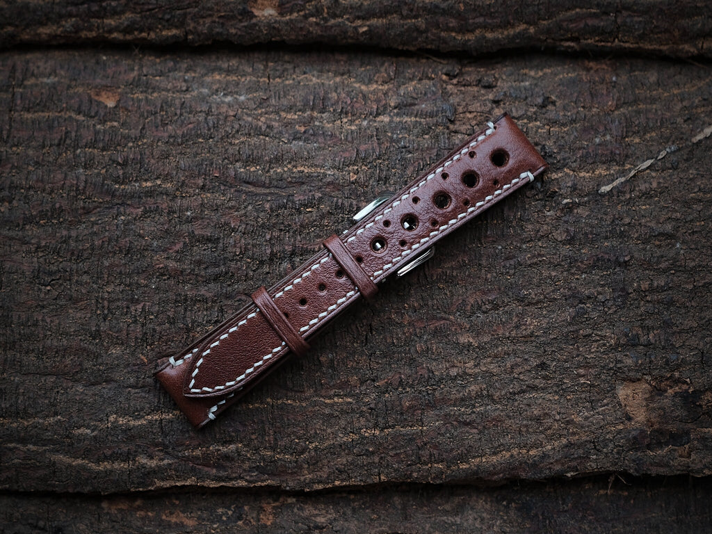 brown vachetta leather watch strap – photo 5