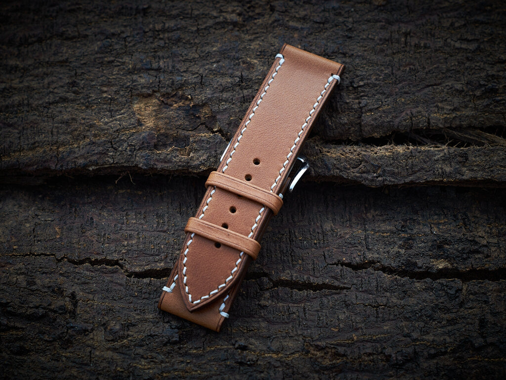 tan brown vachetta leather watch strap – photo 5