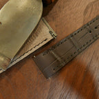 brown alligator leather watch strap – photo 5