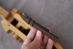 chocolate brown canvas leather watch strap – photo 5