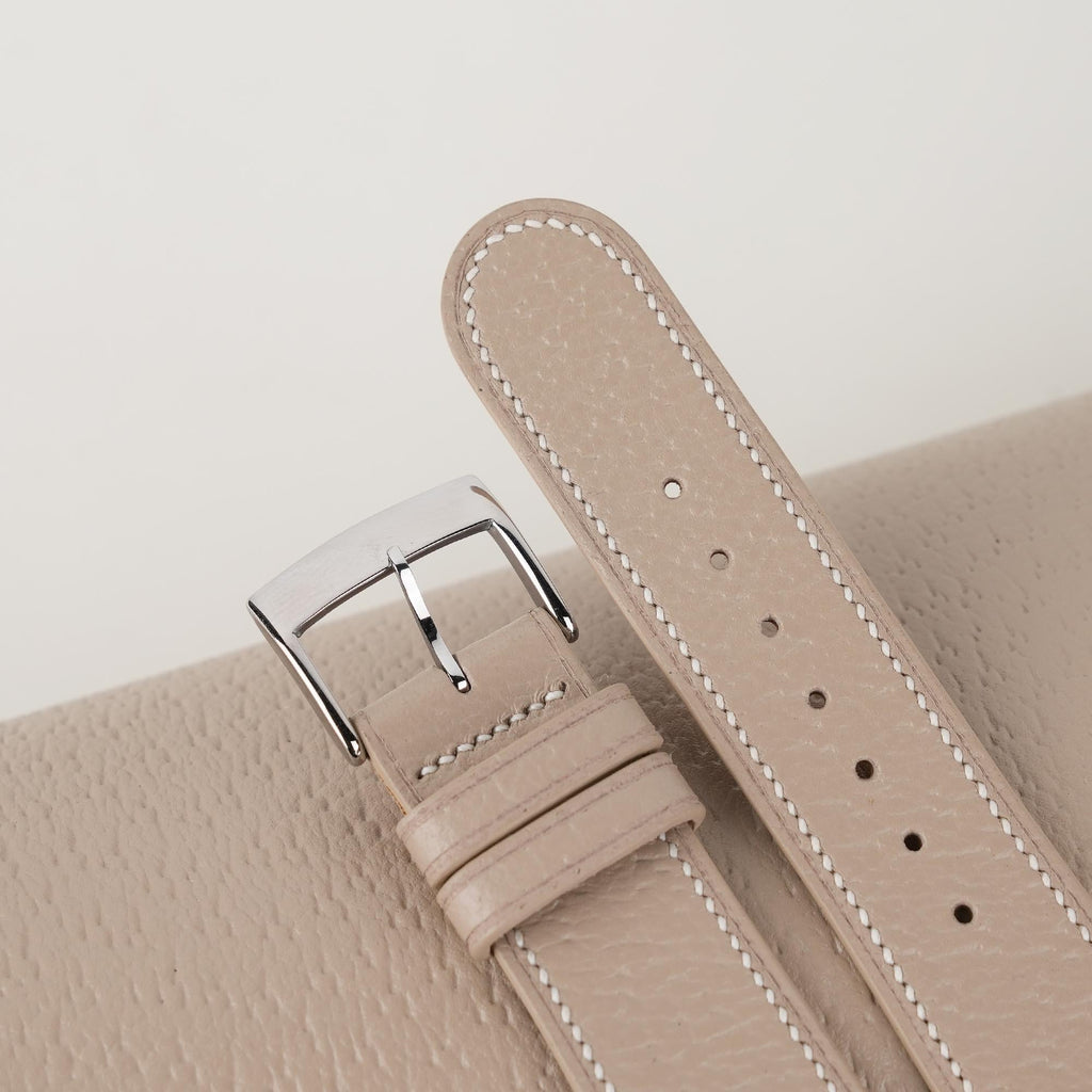 beige peccary leather watch strap – photo 5