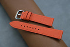 orange saffiano leather watch strap – photo 5